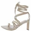 Shoe Republica What's New Luisina Skin Pointed Open Toe Strappy Ankle Wrap Heel 2 Shoe Republica What's New Luisina Skin Pointed Open Toe Strappy Ankle Wrap Heel
