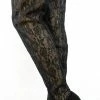 ATHENA Boots M487 Black Lace Shaft Thigh High Pointed Toe Boot