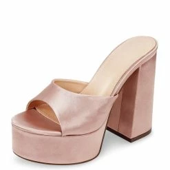 Liliana What's New Saskia12 Nude Satin Women's Heel