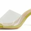 MACHI Shoes Melany Green Pu Women's Heel