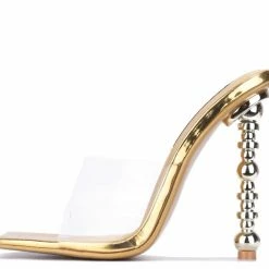 CAPE ROBBIN What's New Sheryl100 Gold Women's Heel