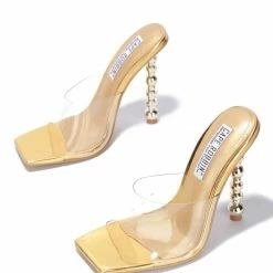 CAPE ROBBIN What's New Sheryl100 Gold Women's Heel