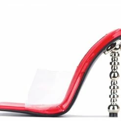 CAPE ROBBIN Sheryl100 Red Women's Heel