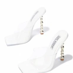 CAPE ROBBIN What's New Sheryl100 White Women's Heel