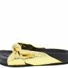 CAPE ROBBIN Moira35 Gold Knotted Slide On Low Platform Sandal