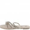MACHI What's New Naveah Nude Rhinestone Strappy Open Toe Slide Sandal