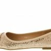 SUP Nana04 Apricot Chain Glitter Lace Flat