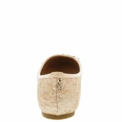 SUP Nana04 Apricot Chain Glitter Lace Flat