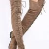 Legend Oksana308w Taupe Suede Women's Boot