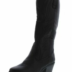 Realplay Otani02 Black Pull On Western Short Heel Boot