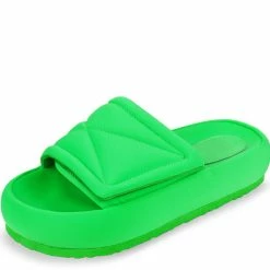 Liliana Shoes Gwendolyn173 Green Women's Sandal