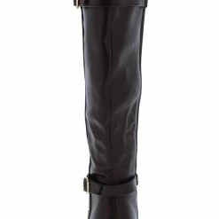 JP Pilot54s Brown Dual Buckle Studded Knee High Boot Boots