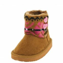 DYNASTY Little Princess Polo7i Camel Infant Sweater Short Boot