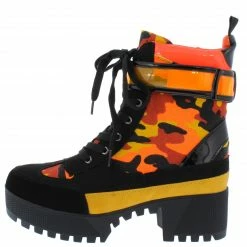 JP Boots Powerful36 Orange Camoflage Women's Boot