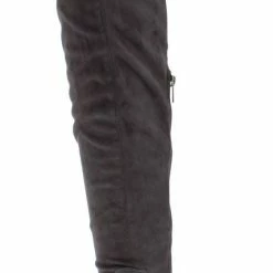 JP Preppy14m Grey Round Toe Over The Knee Boot