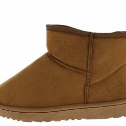 SUP R001011 Camel Sherpa Lug Sole Pull On Ankle Boot Boots