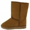 SUP R001221 Camel Pull On Faux Fur Lug Sole Boot