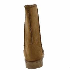 SUP R001221 Camel Pull On Faux Fur Lug Sole Boot
