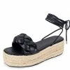 Liliana Gloria143 Black Women's Wedge Shoes