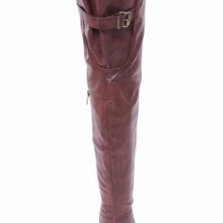 Blossom Renee13 Brown Pu Thigh High Riding Boot 9 Blossom Renee13 Brown Pu Thigh High Riding Boot