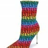 Liliana Sally104 Rainbow Monogram Women's Boot What's New