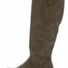 TWIN TIGER Boots Racho01kh Beige Almond Toe Knee High Riding Boot
