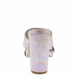 ELEGANCE React1 Blush Dual Strap Open Toe Tall Block Heel What's New