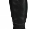 OPPO Rider18 Black Knee High Pull Tabs Almond Toe Boot 1 OPPO Rider18 Black Knee High Pull Tabs Almond Toe Boot