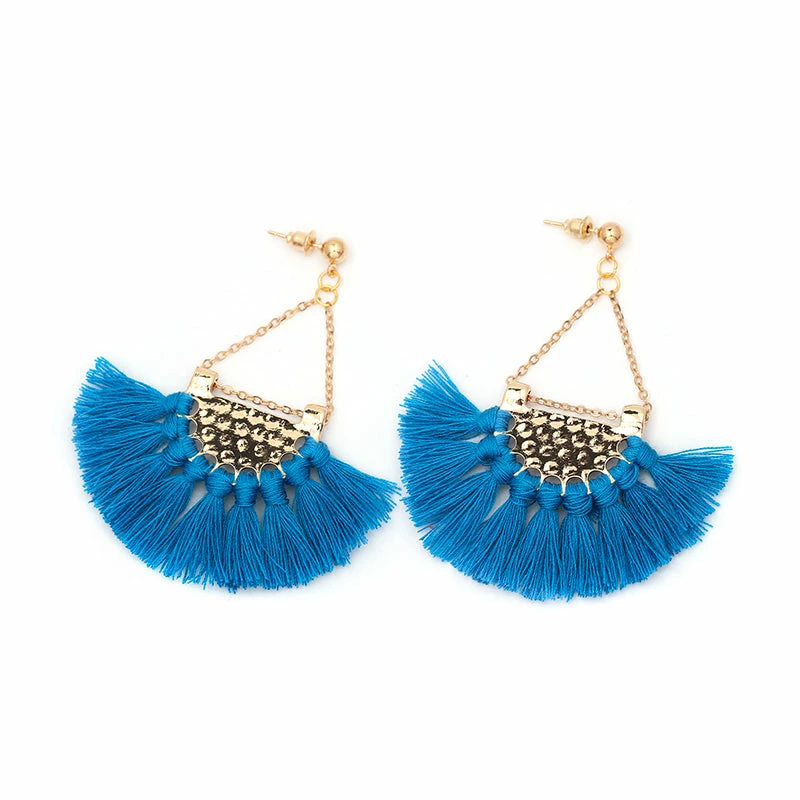WFS What's New Rope Tassel Blue Earrings 4 WFS What's New Rope Tassel Blue Earrings