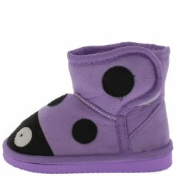 DYNASTY Rossi2 Purple Infant Velcro Ladybug Boot
