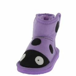 DYNASTY Rossi2 Purple Infant Velcro Ladybug Boot