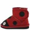 DYNASTY Little Princess Rossi2 Red Infant Velcro Ladybug Boot