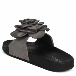 WESTWOOD Shoes Sandy05 Grey Rose Slide On Sandal
