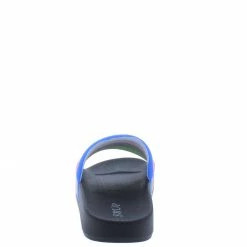 SUP Shine05a Black Rhinestone Open Toe Flat Slide Sandal What's New