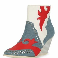 CAPE ROBBIN Silver City Denim Women's Boot