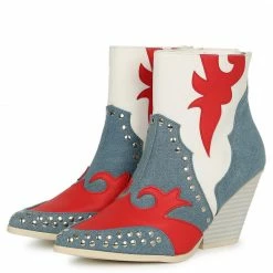 CAPE ROBBIN Silver City Denim Women's Boot