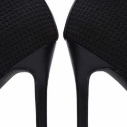 CAPE ROBBIN Sisa Black Stretch Knit Pull On Stiletto Boot What's New