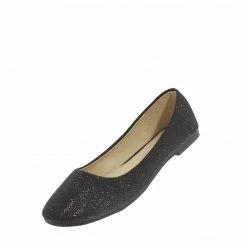Lucita Ballet Flats Soda001 Black Shimmer Ballet Flat