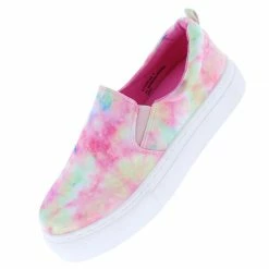 JP Shoes Story03 Pink Round Toe Slip On Sneaker Flat