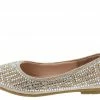 Forever Link Sabina04k Champagne Embellished Kids Ballet Flat Little Princess
