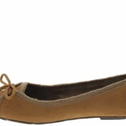JP Shoes Sami02 Chestnut Faux Fur Ballet Flat