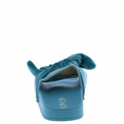 WESTWOOD Shoes Sandy03 Blue Knotted Open Toe Mule Slide Sandal