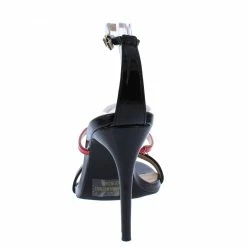 Elegant Sevilla2 Black Open Toe Anke Strap Stiletto Heel 7 Elegant Sevilla2 Black Open Toe Anke Strap Stiletto Heel