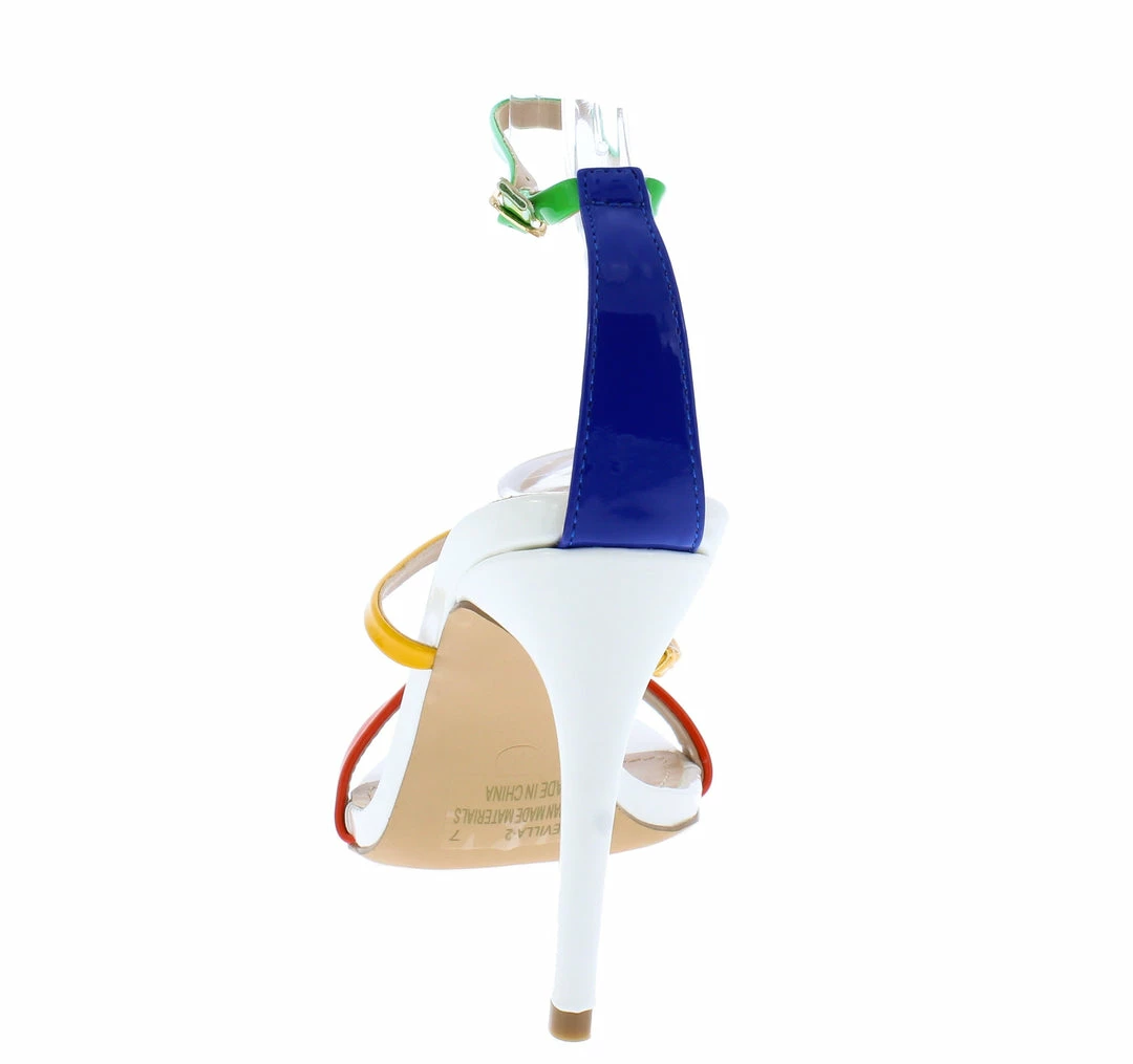 Elegant Sevilla2 White Open Toe Anke Strap Stiletto Heel What's New 5 Elegant Sevilla2 White Open Toe Anke Strap Stiletto Heel What's New