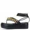 CAPE ROBBIN Angelika55 Black Women's Sandal