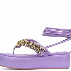 CAPE ROBBIN Angelika55 Purple Women's Sandal