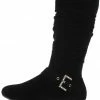 SUP Smartty001 Black Su Slouchy Mid Calf Boot