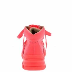 In Touch Melinda234 Neon Pink Lace Up High Top Sneaker Boot