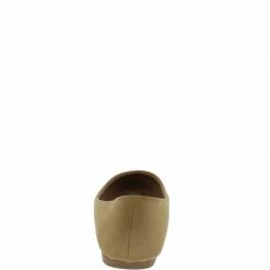 Forever Link Shoes Stacy101 Light Brown Round Toe Slip On Ballet Flat