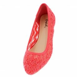 Makers Swift63 Coral Lace Slide On Flat